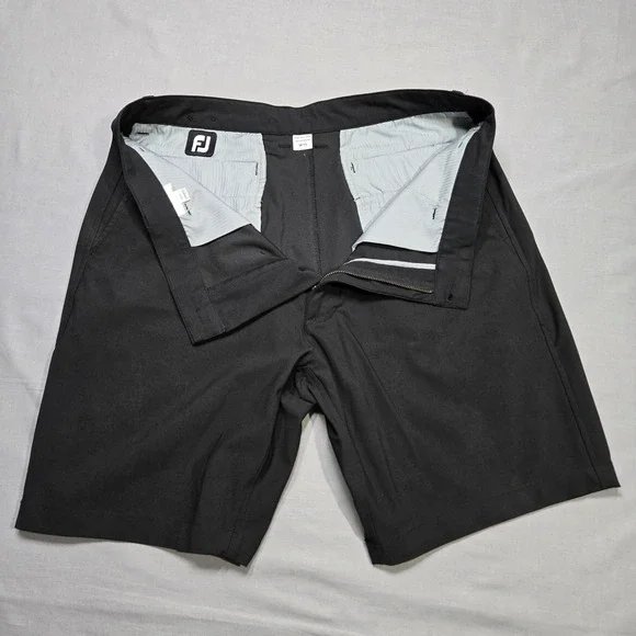FootJoy Mens Performance Golf Shorts Black Solid W35 1389845 0521‎ - Picture 5 of 7
